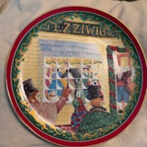 Heritage Village collectable Christmas Plate
